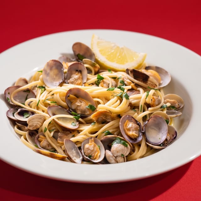 Linguine con Vongole.