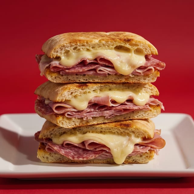 Italian Panini with Ham.